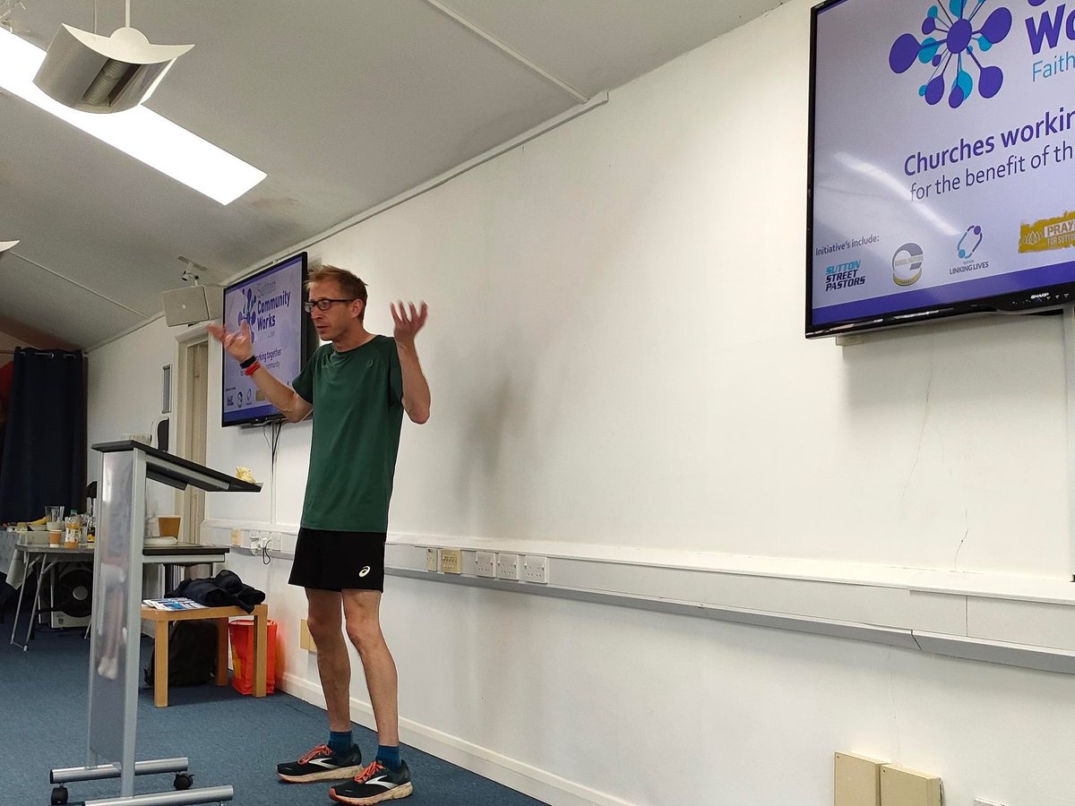 Kevin Lewis (@thethinkofkevin) on Twitter photo On Saturday I legged it from <a href="/bansteadparkrun/">Banstead parkrun</a> (running & barcode scanning) to lead a devotional prayer time for Sutton Street Pastors at 10.30, hence the unusual attire. They clapped, but I think they just wanted me to go home and shower. <a href="/parkrunUK/">parkrun UK</a> <a href="/changesutton/">suttoncommunityworks</a> <a href="/SouthwarkCofE/">Southwark Diocese</a> On Saturday I legged it from <a href="/bansteadparkrun/">Banstead parkrun</a> (running & barcode scanning) to lead a devotional prayer time for Sutton Street Pastors at 10.30, hence the unusual attire. They clapped, but I think they just wanted me to go home and shower. <a href="/parkrunUK/">parkrun UK</a> <a href="/changesutton/">suttoncommunityworks</a> <a href="/SouthwarkCofE/">Southwark Diocese</a>