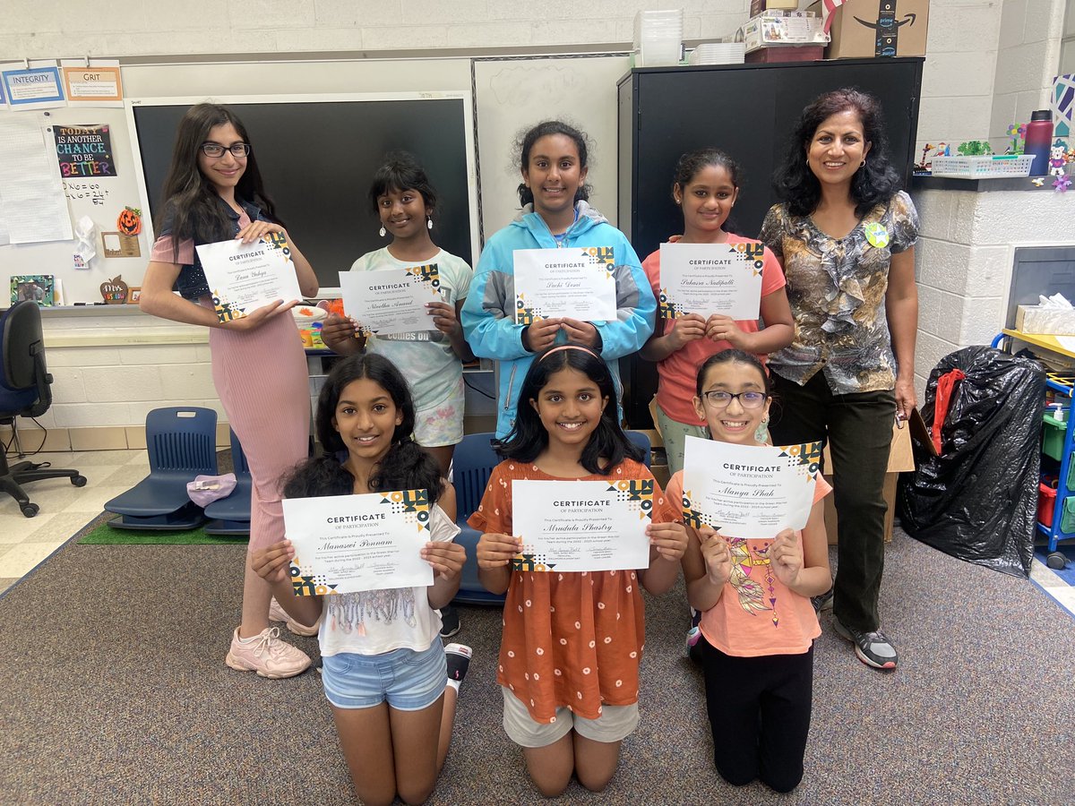 GallimoreKids's tweet photo. Congratulations to our Green Warriors team for their accomplishments this school year. They created a new club and added some beautiful flowers to our outdoor area! https://t.co/5GoYwyy03r