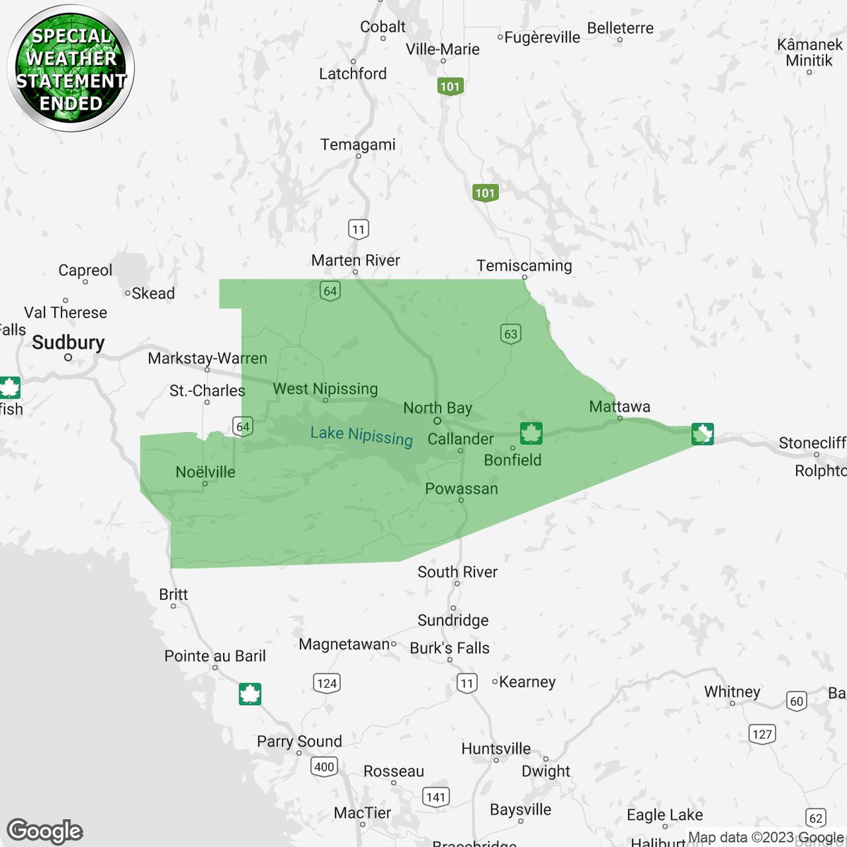 Instant Weather Northern Ontario tweet media