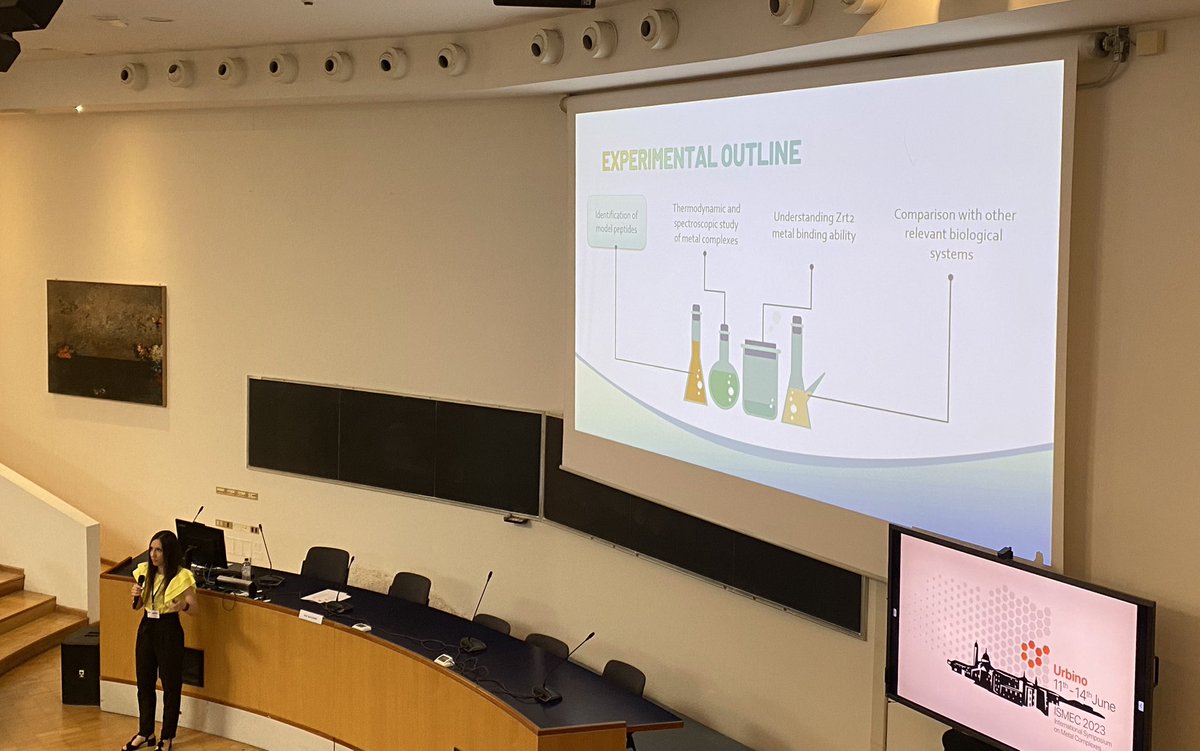 The last speaker this morning is Denis Bellotti with “A glance at the metal binding ability of fungal ZIP transporters: Zn(II) and Cu(II) interaction with the Zrt2 protein”