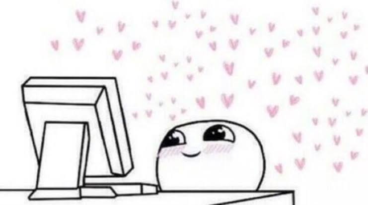 nyoonberry's tweet image. The image of Kim Seokjin on vlive on the day he gets discharged, buff, rosy cheeks and still shaved head, chattering away at light speed because he has too many stories to tell us while all of us just stay staring at the screen like this🥹