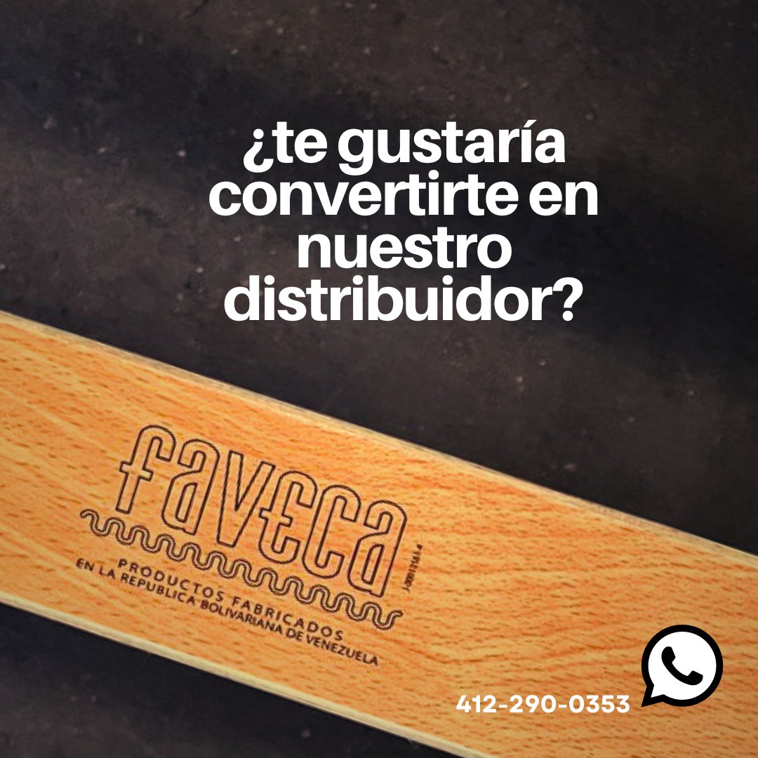 FAVECA_'s tweet photo. ¡Únete a nuestro éxito! Conviértete en nuestro distribuidor en Venezuela y crece junto a una empresa líder. ¡Contáctanos ya! #Distribuidor #CrecimientoEmpresarial #Venezuela https://t.co/OkdjHcH7t7