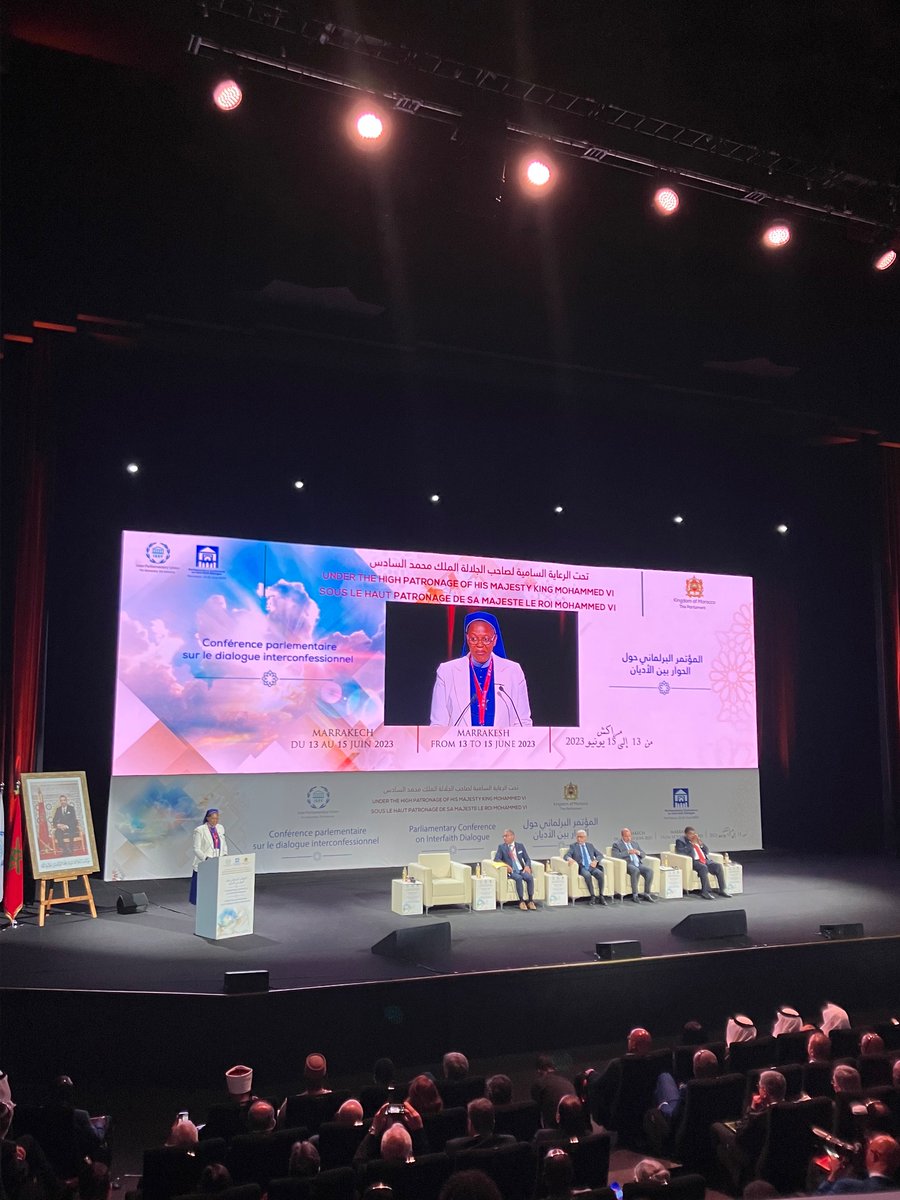 DimitraMissira's tweet photo. Marrakesh🇲🇦 is hosting the first 
@IPUparliament
 Conference on Interfaith Dialogue. A multi-religious opening with inspiring contributions to advance the common good for #futuregenerations. 
➡️https://t.co/ZoazwYdUg1 https://t.co/yJTS3LTmp1
