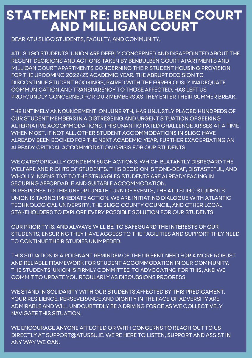 ATU Students’ Union, Sligo tweet media