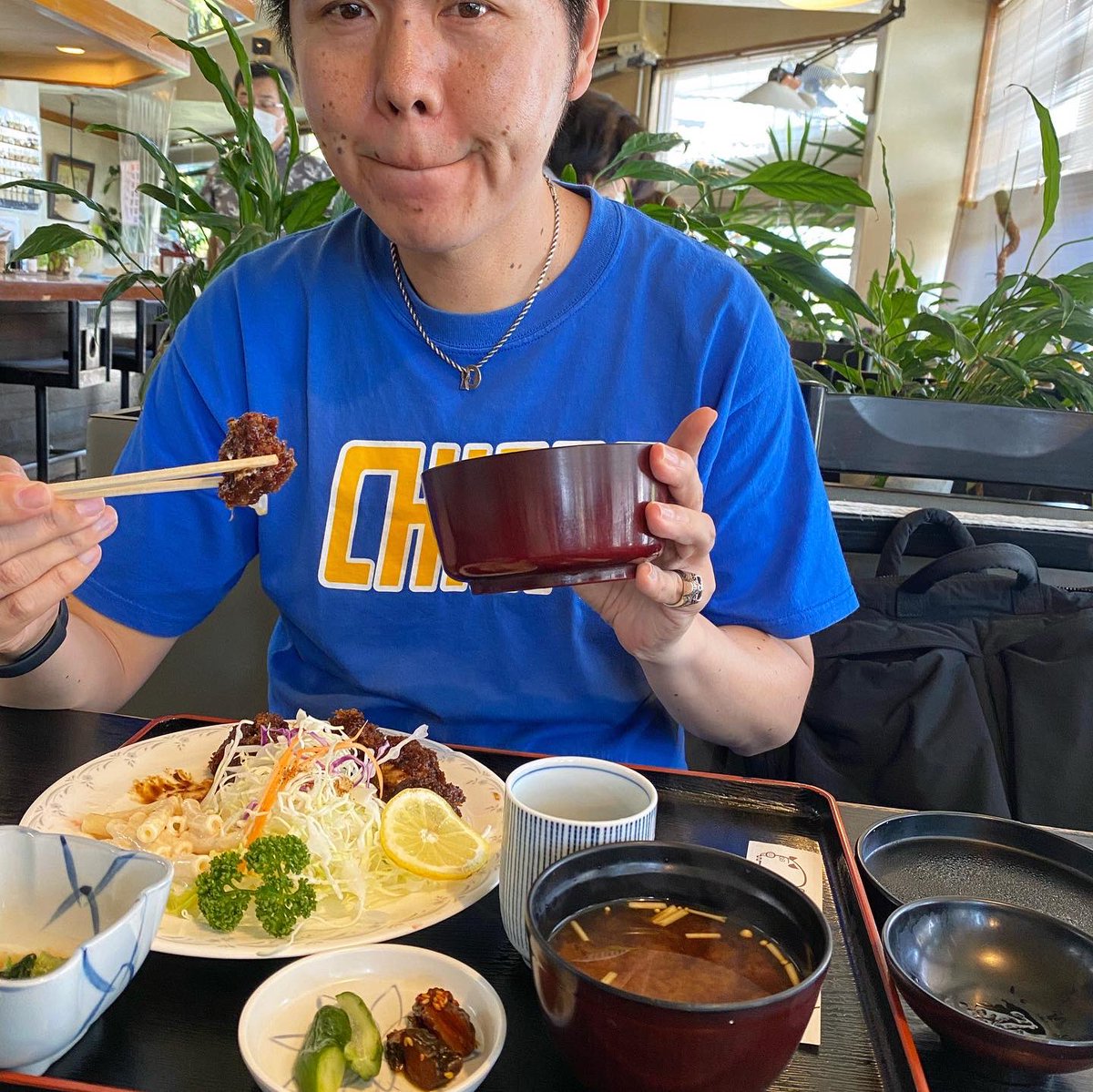 fagrass's tweet photo. FAGRASSは定休日ですが仕事で安城へ。

仕事前の腹ごしらえで頂いた味噌ヒレカツ定食！
美味かった😋

#fagrassの腹ごしらえ 
#みそかつ https://t.co/dTYhE4dolM