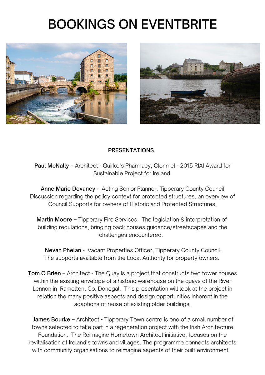 I will be presenting this Saturday at
REINVENTING THE PAST, OLD HOUSE, NEW HOME
in Thurles Co Tipperary. please register to attend on EventBrite
#retrofit #housingcrisis #architect #sustainabledesign