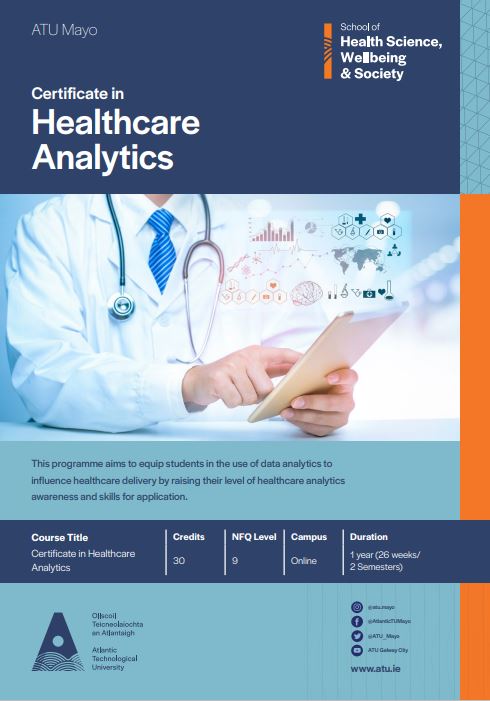 rickholmes642's tweet photo. ATU Cert in Healthcare Analytics open for applications @ATU_Mayo https://t.co/93Yu6u57MH @eHealthIreland @TheDHSociety @HSE_DigPrimCare @maternalandbaby @stjamesdublin @GS1Ireland_hc @HealthTech_IRL @OoCIOTechOffice #digitalhealth #healthdata https://t.co/UEvF0BImRa