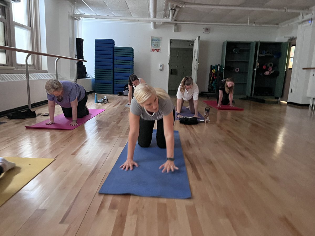 KFusaroPizzo's tweet photo. A huge thank you to @SITech_HS School Social Worker and Alum, @SswClark , who graced us with her Certified Yogi gifts in the @UFTTchrCENTER sponsored #CTLE event yesterday: โYoga, Meditation, Wellness: Addressing Educator Burnout.โ What an amazing way to end the year! @Erlenwein https://t.co/pEzyjlkty7