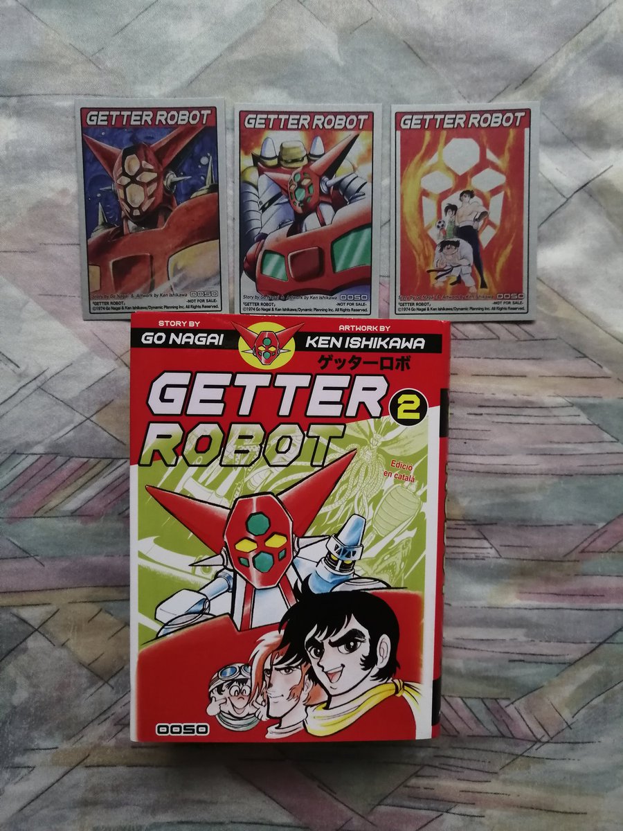 Llop_Segarrenc's tweet image. Ha trigat una mica però ja tinc la darrera novetat de maig: el segon i darrer volum de #GetterRobot, amb les seves cartes, publicat per @oosocomic #MangaEnCatalà