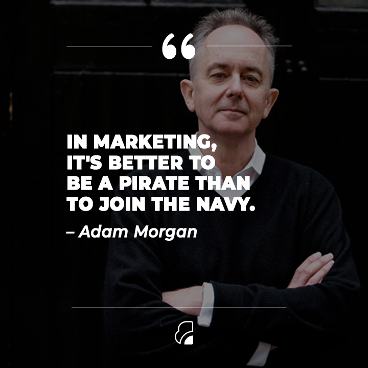 Adam Morgan @eatbigfish author of Eating The Big Fish, once said, 

'In marketing, it's better to be a pirate than to join the navy.' 

Safety in numbers doesn't apply to branding.

#brandpositioinng #branddifferentiation