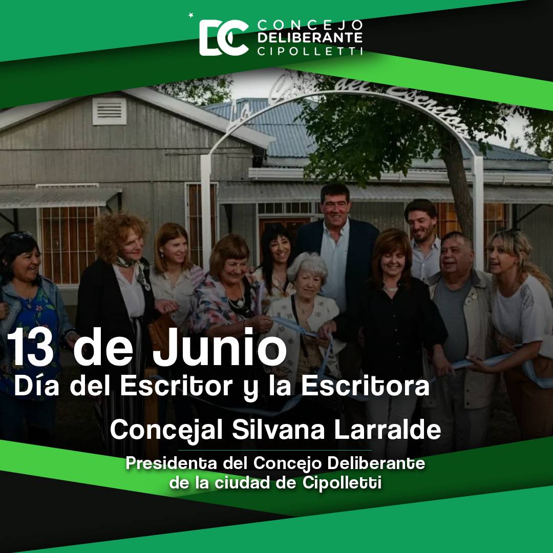 LarraldeSilvana's tweet photo. Cada #13deJunio se conmemora el #DíadelEscritorylaEscritora ✍️ https://t.co/2O3PlCbJRG