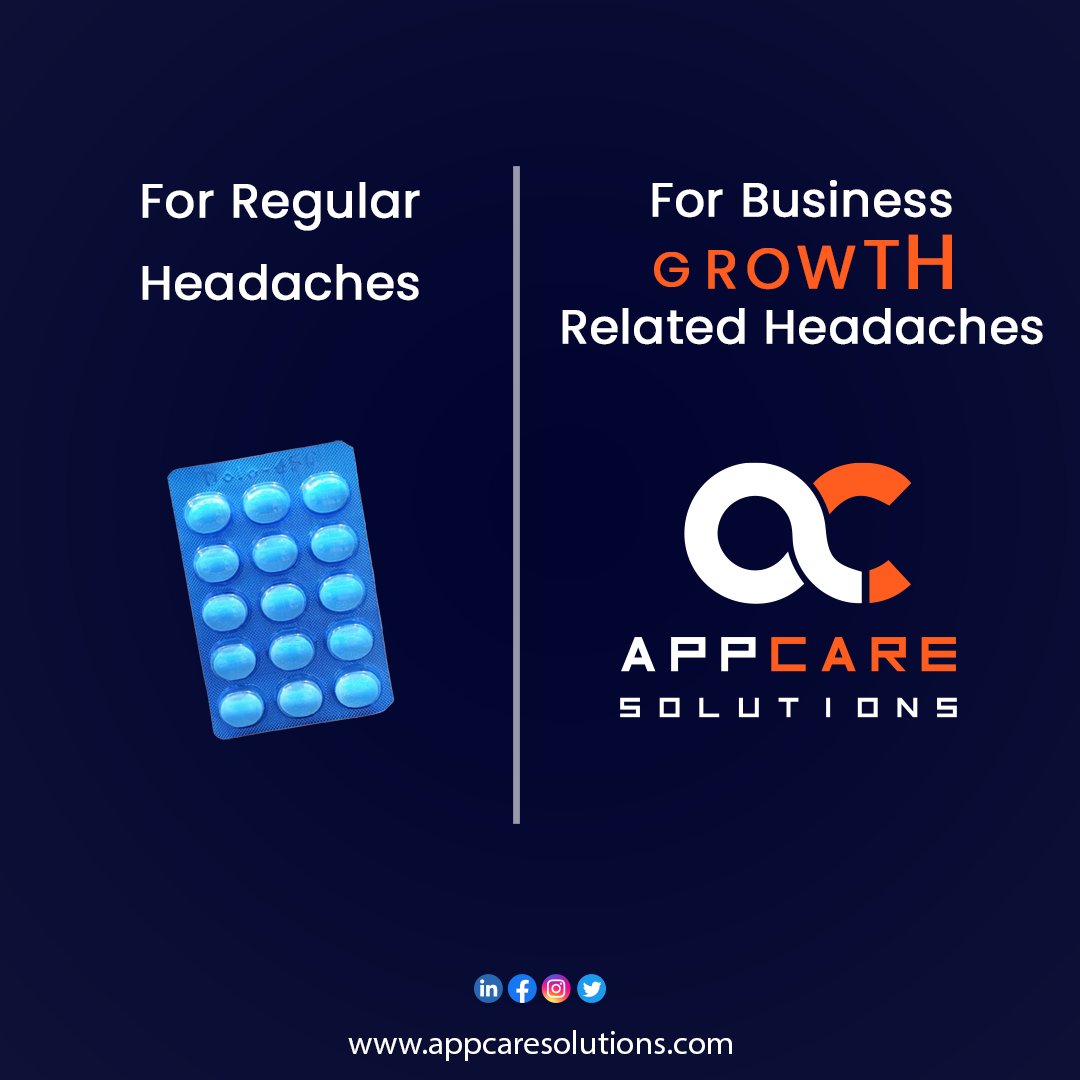 appcaresolutio's tweet image. Business growth headaches weighing you down? Trust Appcare Solutions to provide tailored strategies for overcoming obstacles and driving success📈

#appcaresolution #socialmedia #SocialMediaStrategy #plan #smm #marketingagency #digitalmarketing #onlinemarketing #facebook