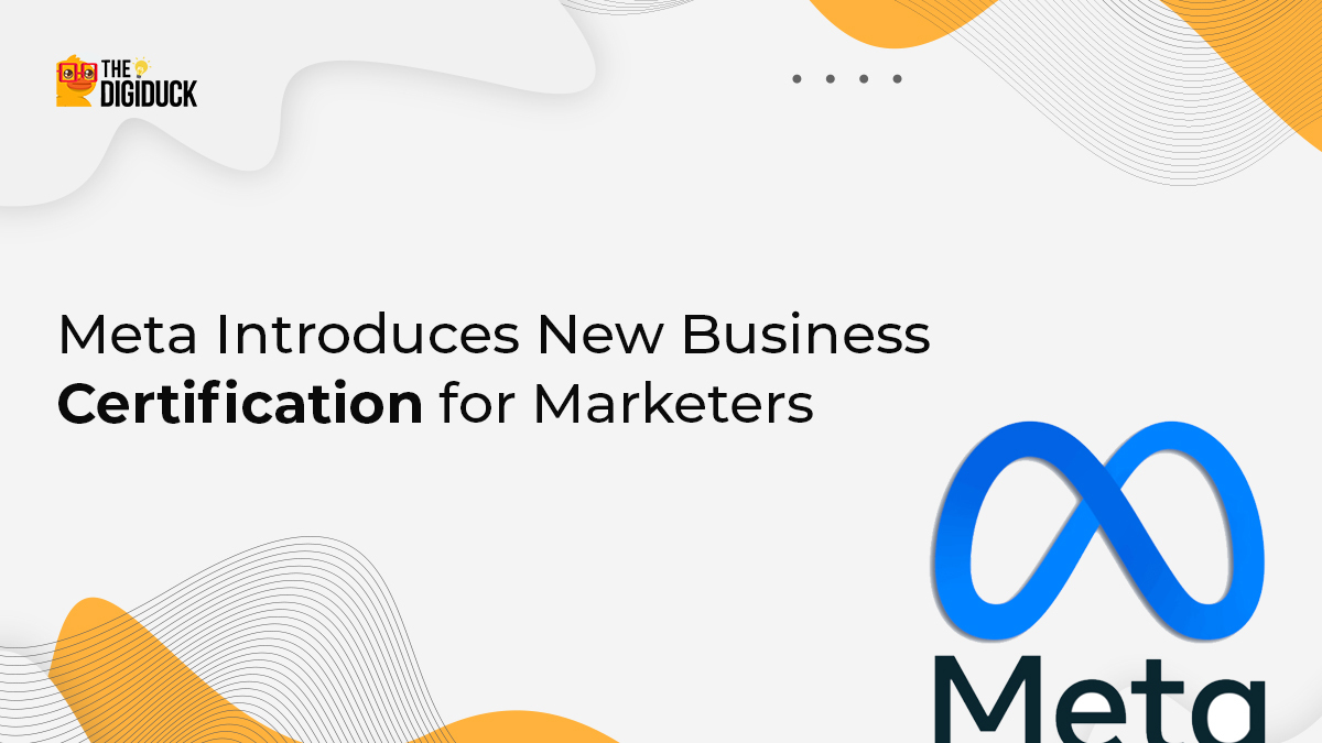 DigiDuckBlog's tweet image. Digital marketing marketers take note: #Meta has recently launched a new certification for businesses. This will give you another option to showcase your #Facebook and #Instagram expertise to prospective clients.
#DigiDuckBlog #digitalmarketingexperts #digitalmarketingplans