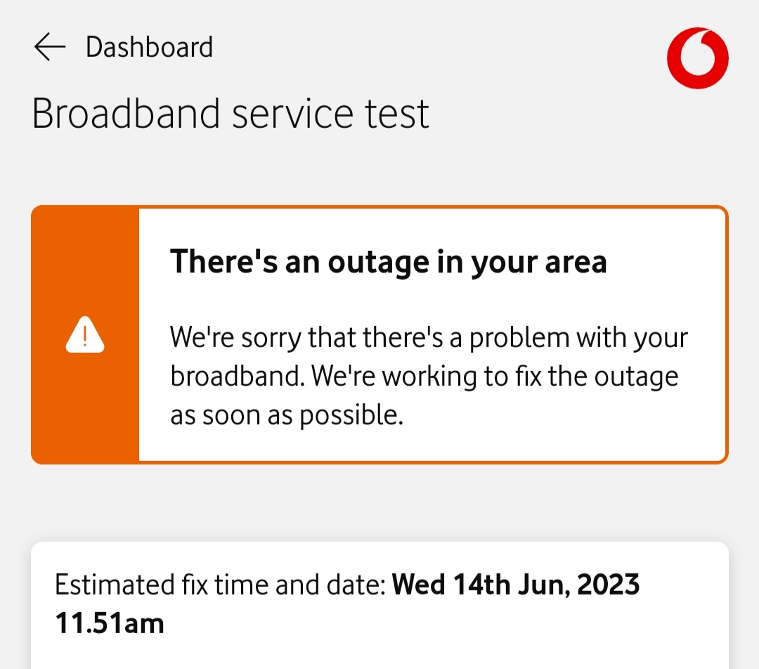 alexgreenwhy's tweet photo. @VodafoneUK  over 24hrs to fix??? https://t.co/5ptW4cGrbv