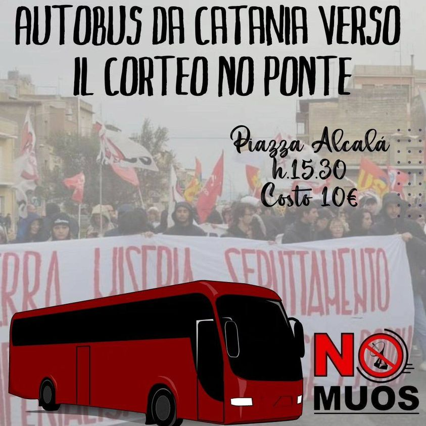 Il governo Meloni-Salvini dichiara il #pontesullostretto  'di interesse strategico-militare per la #NATO'?
Ecco allora i #No MUOS al corteo No Ponte di sabato 17 giugno a #Messina (Torre Faro)