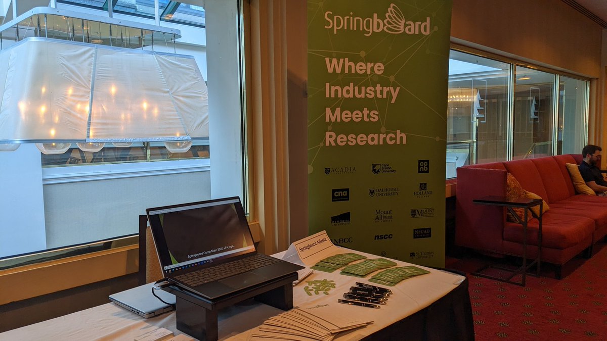 #AVF2023 is ready to start!  Stop by the #SpringboardAtlantic booth for a chat!  #RaringToGo #WeKnowSwag