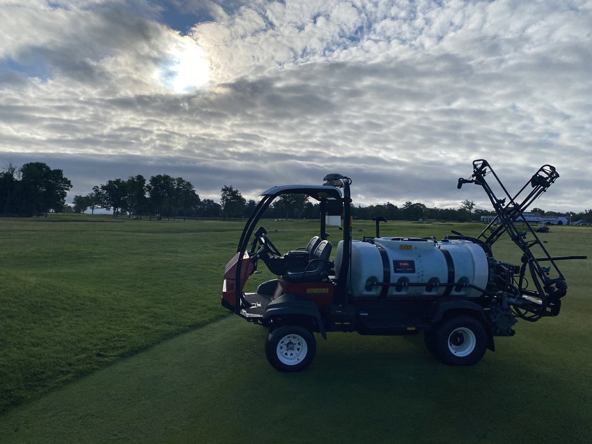 Maintenance Tuesday after some ☔️ #MGC #GreensandApps #NJWomensOpen #8DaysToGo