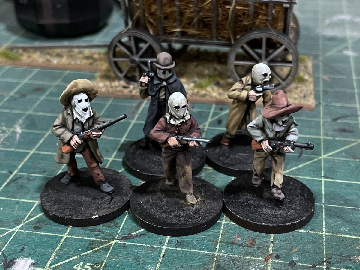 henchmen wips for what a cowboy. brigade games minis #wargaming
#paintingminiatures 
#tabletopgames 

#whatacowboy
#spreadthelard