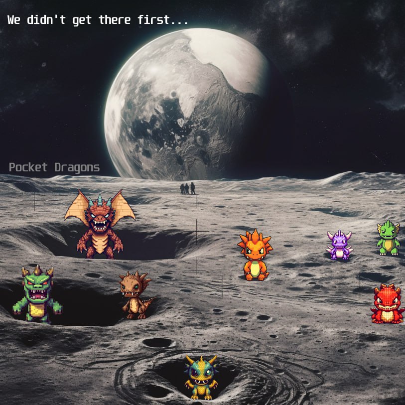 🌕✨Wen Moon? Thoon!🚀🐉✨🤓
Come ride the crypto rocket with us. We're taking Pocket Dragons to the moon and the excitement is through the roof!
Let's make history together! 
#PocketDragons