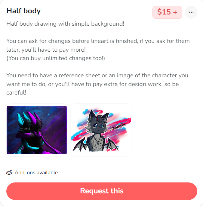 ShadrakeAG's tweet photo. ✨My Commissions are open on Ko-fi!✨
 
Lowered the prices since I need to save up for my studies 🫠

(Extra styles below)

https://t.co/O5CgwFfJVD https://t.co/HKTpYhYsdb