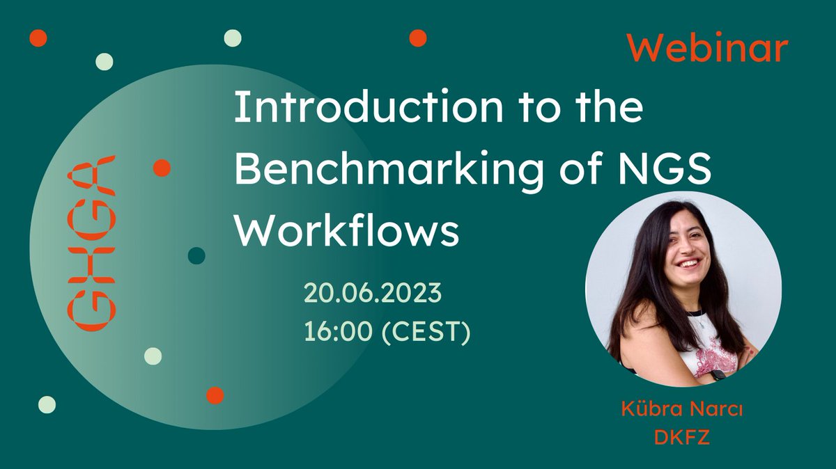 GHGA_DE's tweet photo. 📢 Don't miss out on part 2 of our NGS harmonization webinar series! Join us next week as @kubranarci showcases benchmarking workflows using the Sarek pipeline as an example.
Register for free:
https://t.co/8WYXBrC8J3
#NGS #FAIR #workflows https://t.co/vlAY1T5rqY