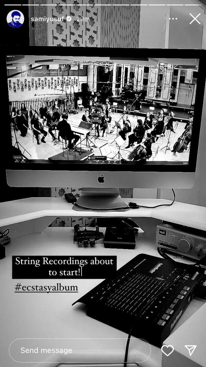 GhudyAngelConda's tweet photo. #EcstasyAlbum is Coming &amp; first single of his new upcoming album also is coming!!! Relive these behind the scenes studio recordings that got more than a exciting feels inside

@SamiYusuf 

#Ecstasy #EcstasyTheAlbum #SY12 #samiyusuf #spiritique #mystique #musictwt #musiccommunity https://t.co/xbcEKUGiIW