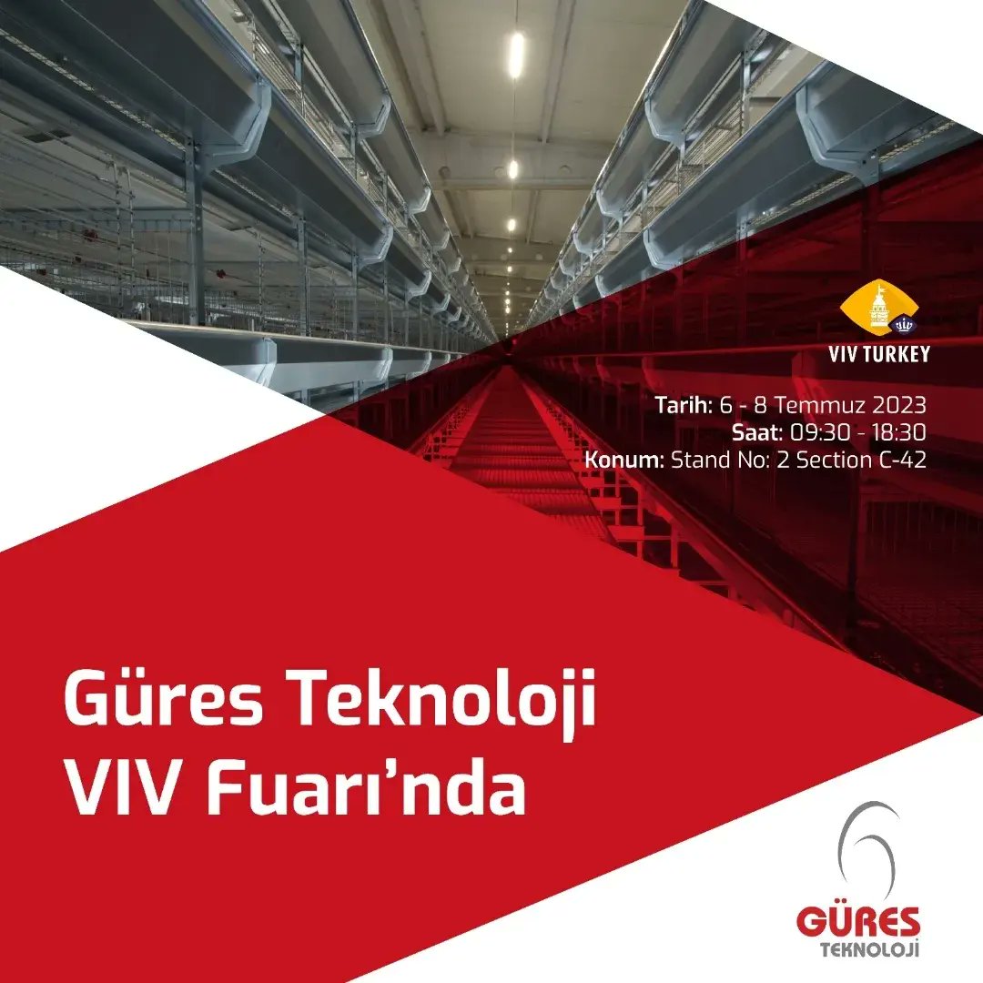 Güres Teknoloji olarak 6-8 Temmuz tarihlerinde gerçekleşecek VIV 10.TAVUKÇULUK VE TEKNOLOJİLERİ ULUSLARARASI İHTİSAS Fuarı’ndayız. 

Sizleri yeni teknolojilerimizi keşfetmeye bekliyoruz.

Tarih: 6- 8. Temmuz 2023
Saat: 09:30 - 18:30
Konum: Stand No: 2 Section C-42

#vivfair