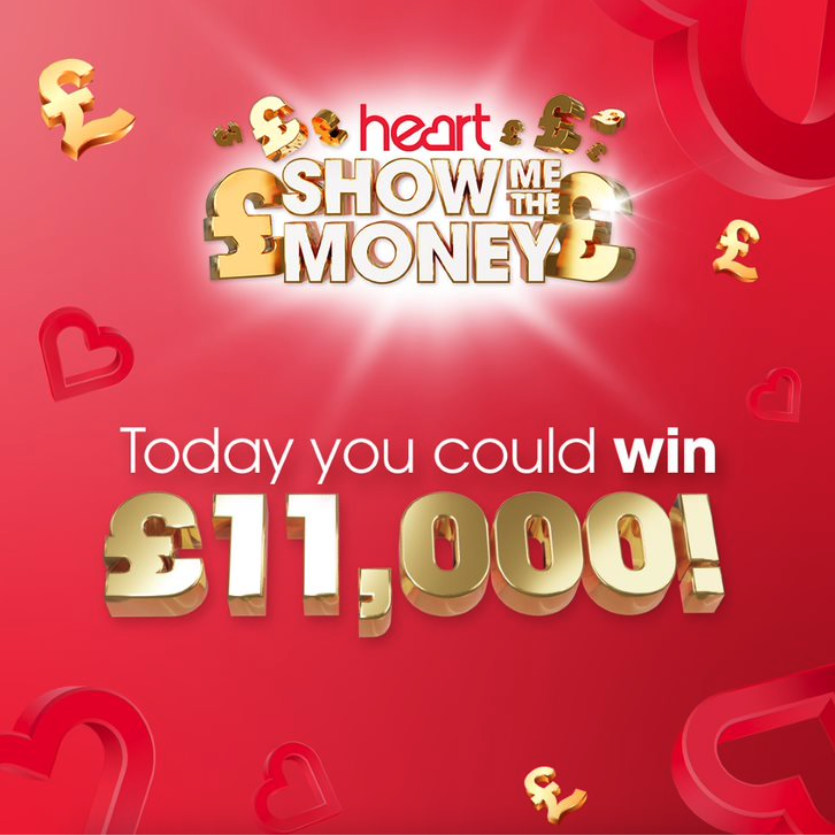 Today the Show Me The Money song is worth £11,000! But will you take the money? Or go for £50,000! Win here 👉 heart.co.uk/win/heart-show…