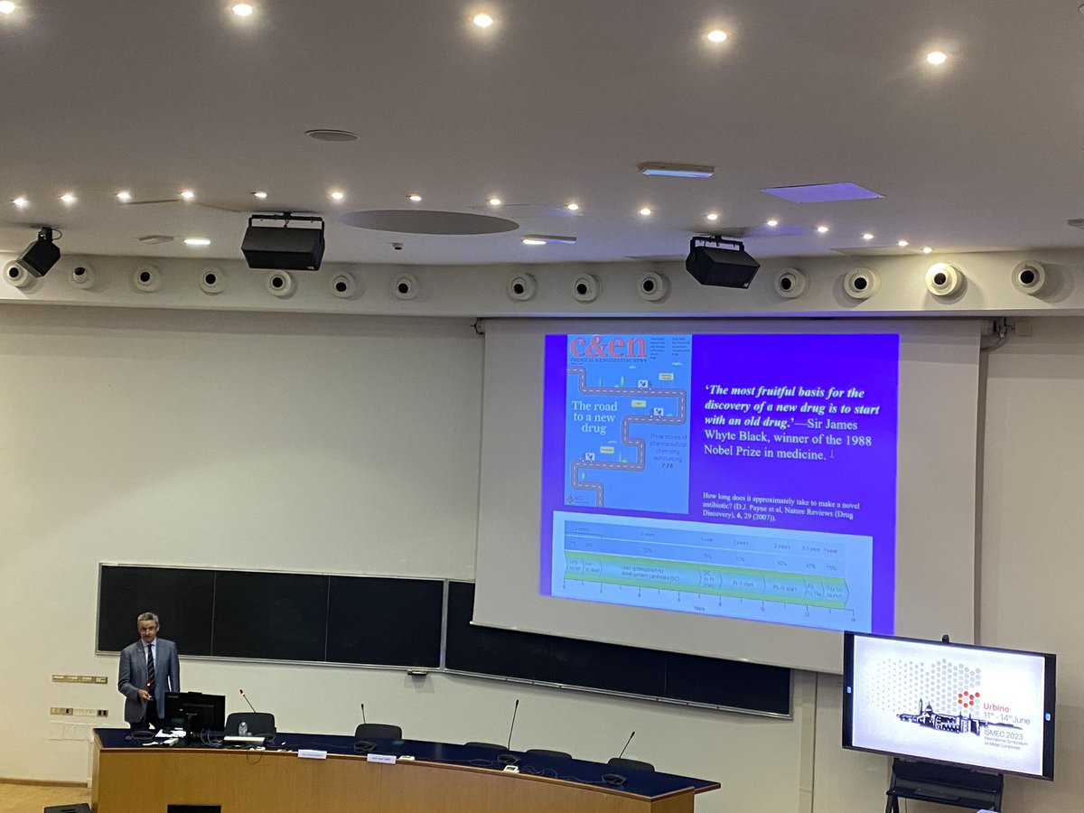 3rd day of #ISMEC2023, Iztok Turel presents “Metal complexes with some approved drugs and selected biologically active ligands”.