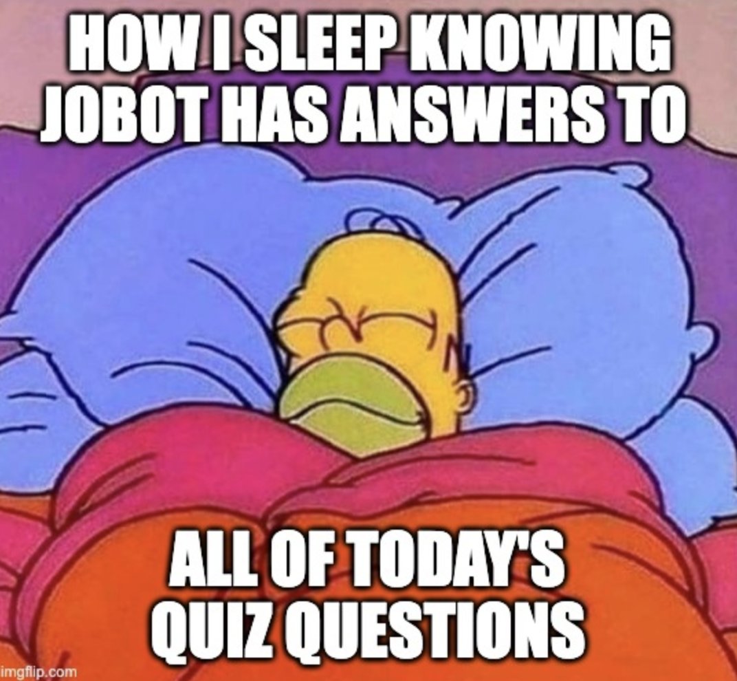 #jobot is now on WhatsApp   

Log on to jobot.chat   

We’re excited to share that our ChatGPT-powered bot, available 24x7 is now on WhatsApp! Get ready to up your productivity