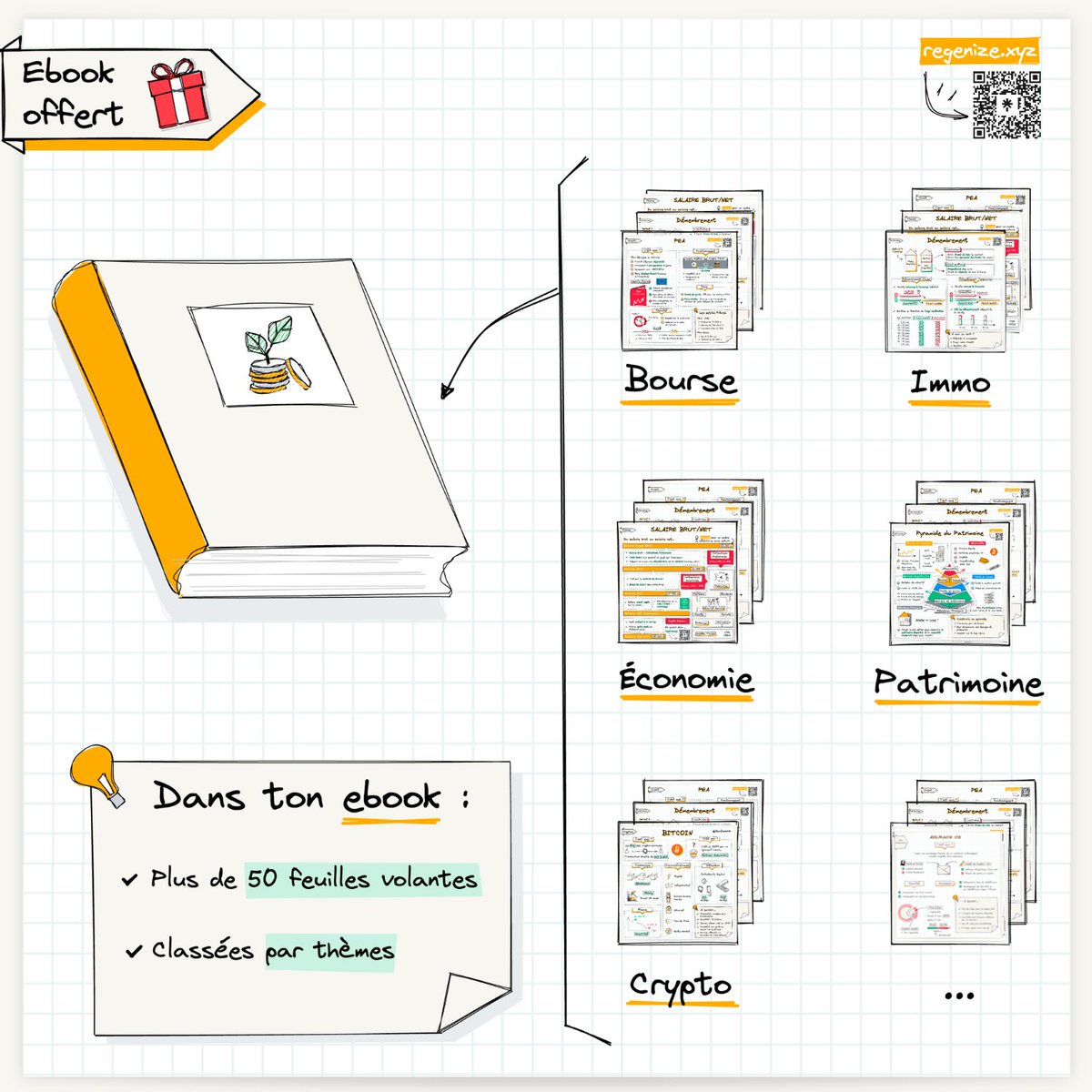 GuiSimonin's tweet image. 🎁 Je t&apos;offre un e-book avec plus de 50 feuilles volantes classées par thème (et certaines feuilles exclusives et jamais publiées).

Pour le recevoir :
1. Like &amp;amp; RT (et un petit commentaire ça fait toujours plaisir 😉)
2. Follow pour que je puisse t&apos;envoyer l&apos;ebook en DM