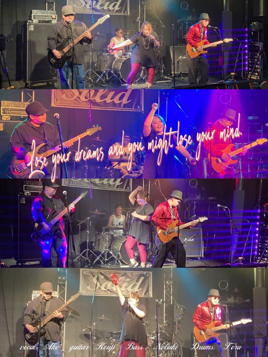 BxIdNaBEtcHM7n3's tweet photo. 6/17（土）札幌ホットタイムのライブ前ですが〜

ウチのメンバーのご家族がカッコいい画像作ってくれました✨
先般のレベッカライブのときのものです📷

こんなカッコいい画像に見合うくらいカッコよく歌えるようになりたい❗️

#札幌solid  #レベッカ #ライブハウス #sepiacity #rebecca https://t.co/yZg9gt8y5j