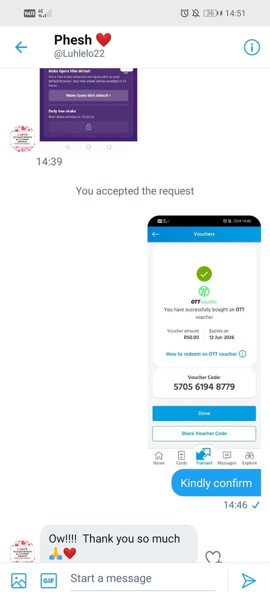 Blackkhet1's tweet photo. Link on my Pinned Tweet... Get Yourself R50 Voucher By Clicking The Link On My Bio And Send Screenshot Through My DM! https://t.co/KMeFb1jVjV