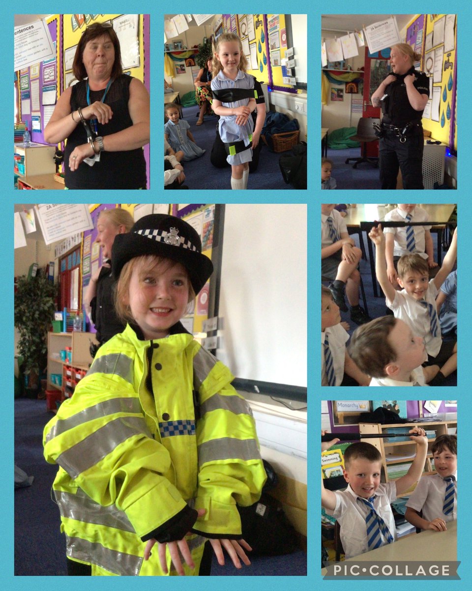 Year 1 also had a visit from Police Officer Sarah Manser who came to talk about her job. 
She handcuffed Mrs Swales and showed them all of the equipment she has to carry.
They can't wait to find out which job we are going to learn about next.