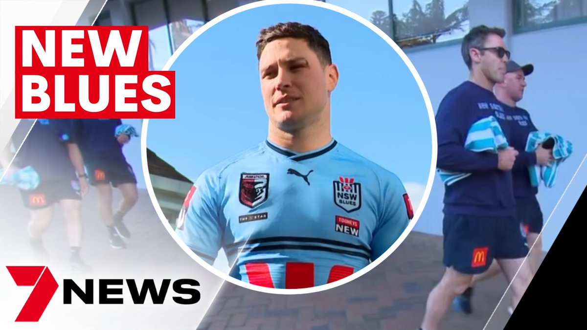 7NewsSydney's tweet photo. There were some new faces coming into the @NSWBlues Blues Origin camp today. Coach Brad Fittler made big changes ahead of the must-win game two in Brisbane. https://t.co/kIl0yIMNIV #7NEWS https://t.co/SPAp994JTx