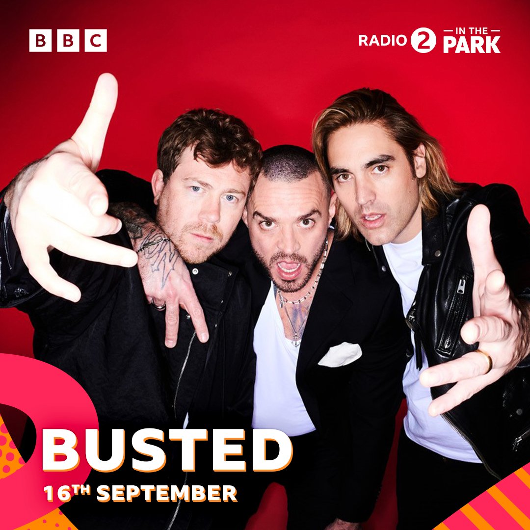 It’s what we go to Leicester for! BUSTED are coming to #R2inThePark 🧡