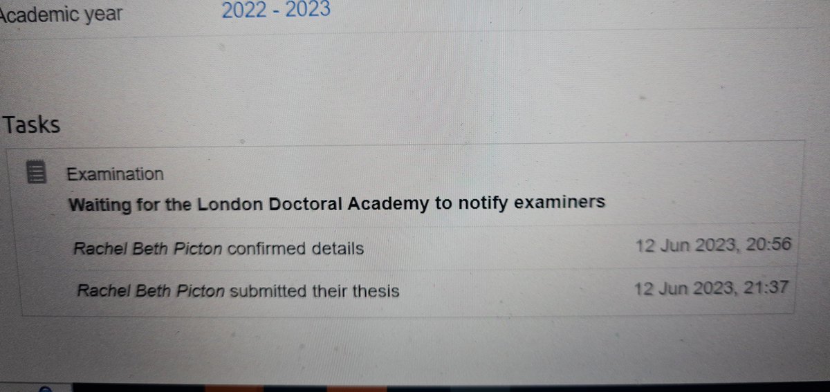 RachelPicton2's tweet photo. Last night I pressed the button! Thanks to all who have supported me along the long, bumpy but fascinating and rewarding doctoral road. None more so than @CalvinMoorley #finishlineinsight https://t.co/XyVYDoNb4E