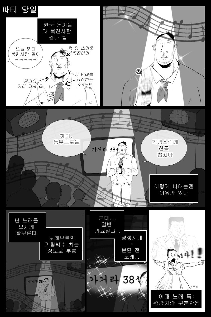 유학할때 북한 연예인 출신으로 소문남..