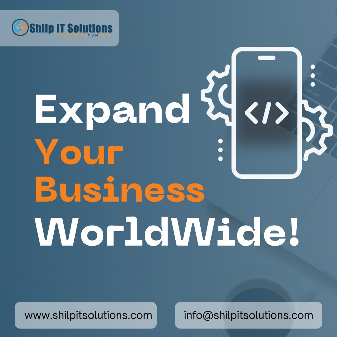 shilp_it's tweet image. Expand Your Business Worldwide!

Is this something you were looking for?
Feel free to contact with us.
Website : shilpitsolutions.com
Email : info@shilpitsolutions.com

#androidappdevelopment #iosappdevelopment #reactnativeappdevelopment #flutterappdevelopment #globalreach