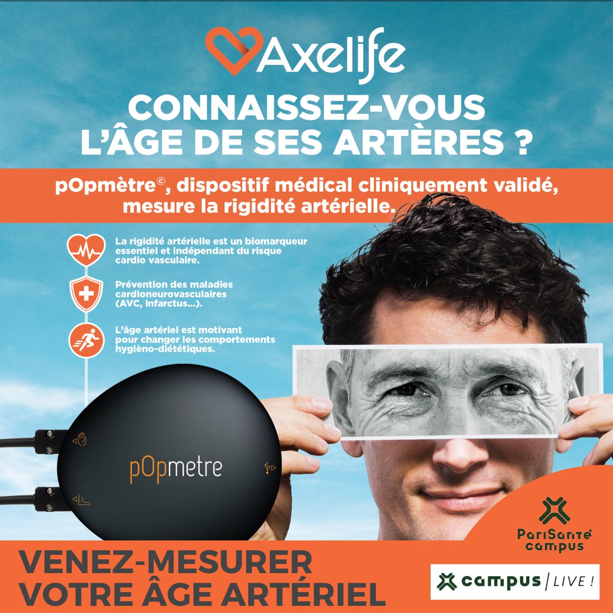 AXELIFE (@axelife_fr) on Twitter photo Et vous, connaissez-vous l'âge de vos artères ? 100 000 km de vaisseaux sanguins c'est ce que nous avons dans le corps ! Venez rencontrer l'équipe Axelife à <a href="/parisantecampus/">PariSanté Campus</a> #CampusLive2 et parlons innovation dans l'évaluation cardiovasculaire #hcsmeufr Et vous, connaissez-vous l'âge de vos artères ? 100 000 km de vaisseaux sanguins c'est ce que nous avons dans le corps ! Venez rencontrer l'équipe Axelife à <a href="/parisantecampus/">PariSanté Campus</a> #CampusLive2 et parlons innovation dans l'évaluation cardiovasculaire #hcsmeufr