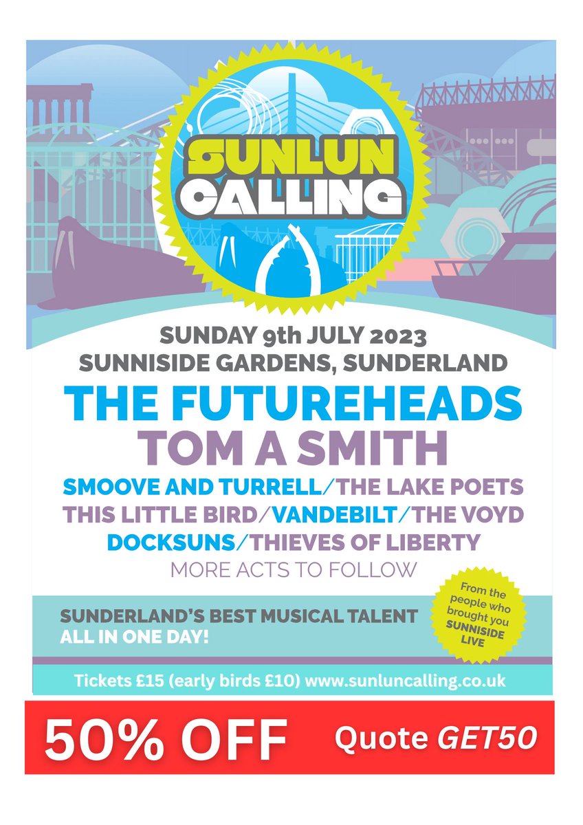 sunnisidelive's tweet photo. What a day this will be in the sunshine in your own backyard of sunlun don’t miss out ⁦@thefutureheads⁩ ⁦@tomasmithmusic⁩ ⁦@SmooveTurrell⁩ ⁦@thevoydofficial⁩ ⁦@vandebiltmusic⁩ ⁦@ThievesLiberty⁩ ⁦@TheLakePoets⁩ ⁦@DOCKSUNS⁩ https://t.co/FFpwqqZG5C