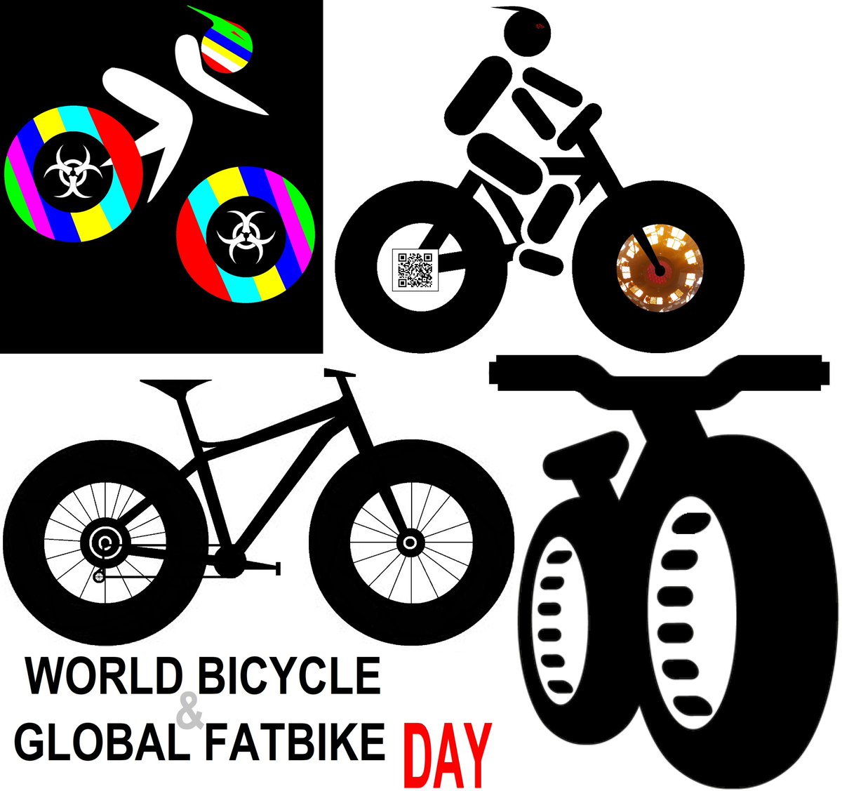 ~❰2Ø2E❱⇝JUNE 03:

#World #Bicycle &
#Global #FatBIKE #DAY.

#WorldBicycleDay
#GlobalFatBIKEDay