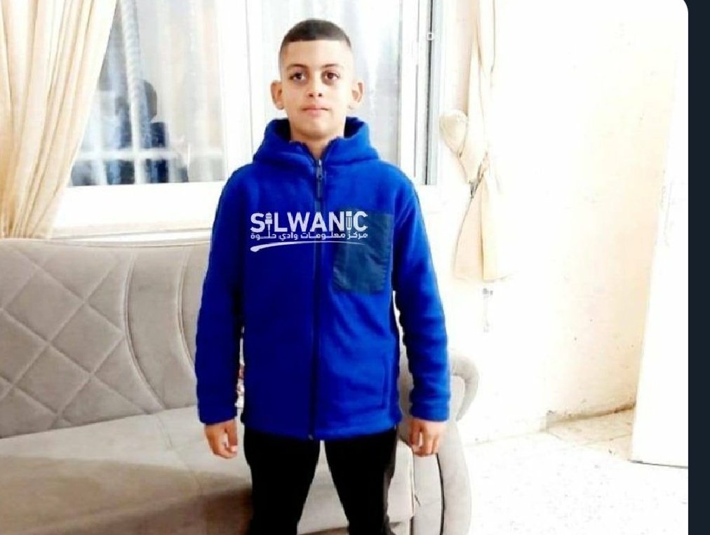 #Unchilding
#FreeThemAll

⭕ The occupation forces arrested the boy, Qassem Muhammad Al-Abbasi (15 years old), from his home in Silwan, at dawn today. @Silwanic1