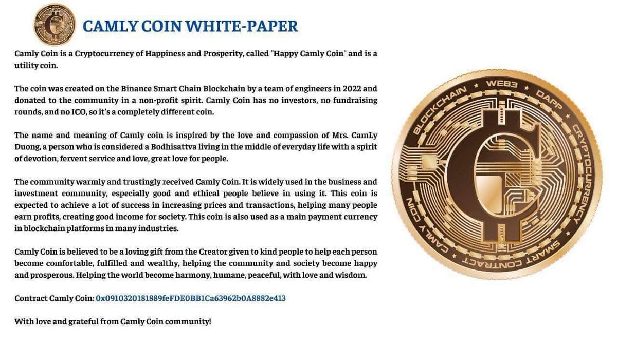 CamlyWorldGr's tweet photo. Happy Camly Coin😍😍 https://t.co/LGaefiOjf1