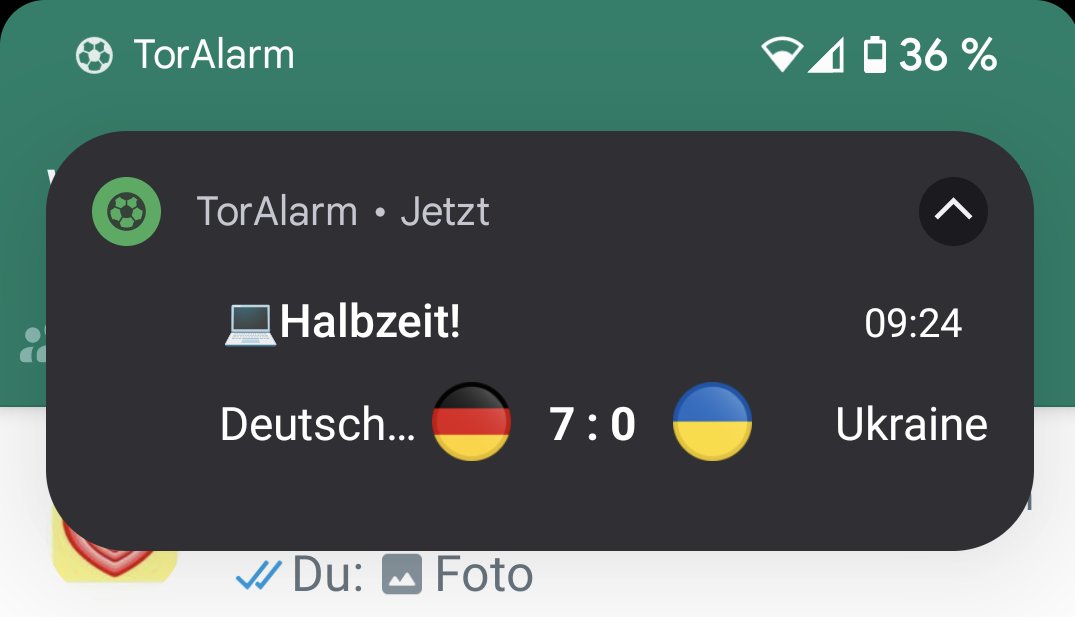 svenf1848's tweet photo. Lustig wenn man diese Meldung heute um 9:24 Uhr erhält.
Muss nur noch raus finden welches Spiel das sein soll 😄
#Toralarm https://t.co/z8yxZ3LNmm