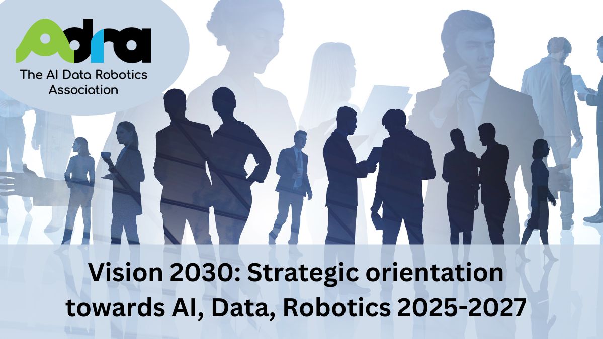 📢 Join us on June 26, 11.00 – 12.00 CEST for Vision 2030: Strategic orientation towards #AI, #Data, #Robotics 2025-2027! 🌐 Learn about the #roadmap, explore key priorities, and get involved in shaping the future of new solutions to global challenges: t.ly/H1RIB