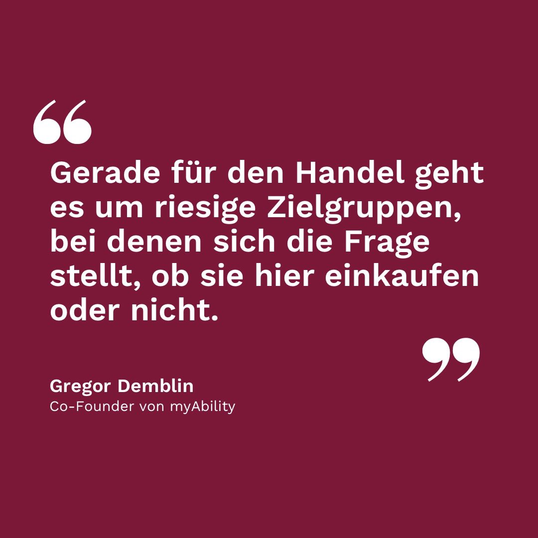 relevant_at's tweet photo. 75% der Menschen mit Behinderung und deren Angehörigen geben an, dass sie Geschäfte verlassen und Dienstleistungen nicht nutzen, wenn kein Verständnis für #Barrierefreiheit gegeben ist.

👉 https://t.co/xB41mdqmwg

@GregorDemblin 
@myAbility_org 
@ai_capito 
@spfnd https://t.co/VHO4kazP1G