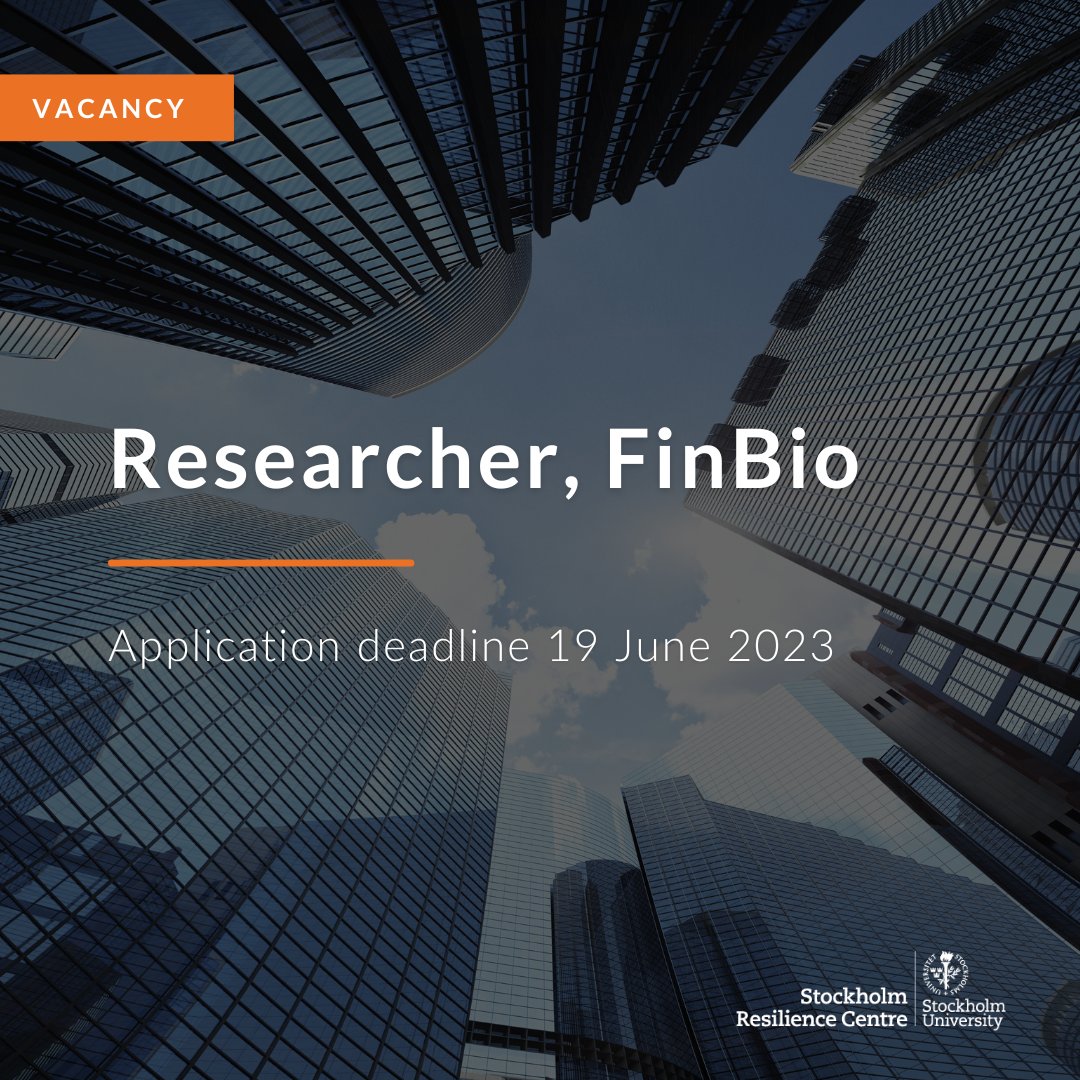 Stockholm Resilience Centre (@sthlmresilience) on Twitter photo VACANCY: <a href="/naturhistoriska/">Naturhist.riksmuseet</a> is looking for a researcher focused on biodiversity impact analysis!
The candidate will work within the <a href="/MistraFinBio/">MistraFinBio</a> project analysing the impact of private corporations and government agencies on biodiversity.
Learn more: buff.ly/45IbQFh VACANCY: <a href="/naturhistoriska/">Naturhist.riksmuseet</a> is looking for a researcher focused on biodiversity impact analysis!
The candidate will work within the <a href="/MistraFinBio/">MistraFinBio</a> project analysing the impact of private corporations and government agencies on biodiversity.
Learn more: buff.ly/45IbQFh