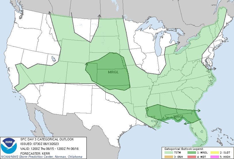 NWS Storm Prediction Center On Twitter 2 31am CDT SPC Day3 Outlook Nws storm prediction center on twitter 2 31am cdt spc day3 outlook
