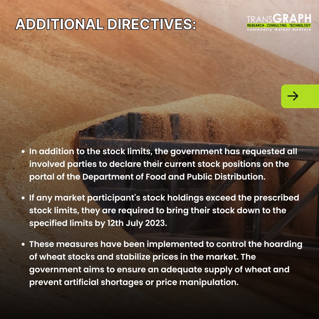 TransGraph_'s tweet photo. How will the stock limits affect wheat prices? https://t.co/edtDZQOwxw Read on to find out more!
#Wheat #Stock #governmentregulations #Transgraph #consulting https://t.co/Nd9abray9K